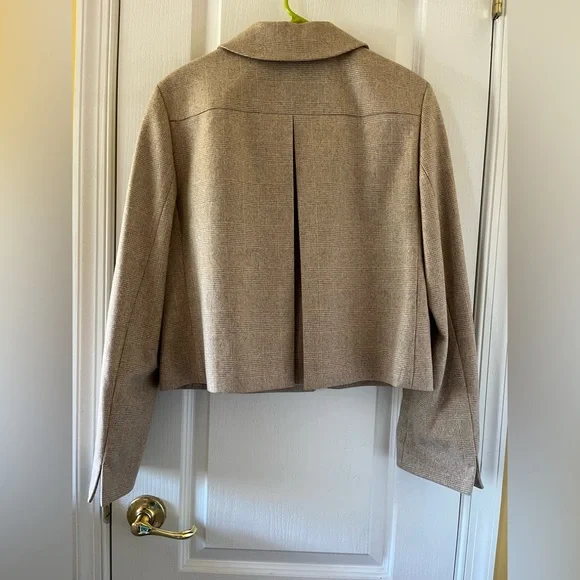Akris Punto Tan Wool Blend Women's Jacket - Picture 4 of 6